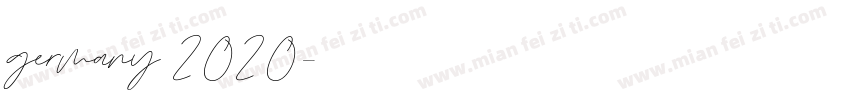 germany 2020字体转换